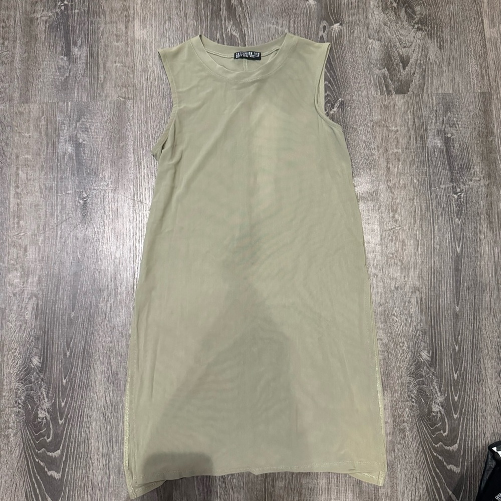 Long mesh tank top with slits on the side!